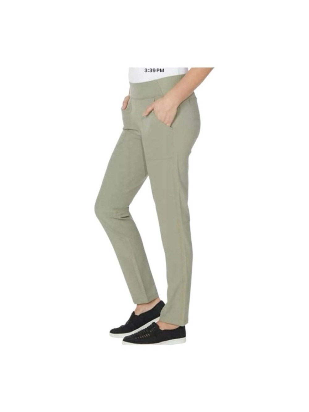 Weatherproof Sage Straight-Leg Pull-On Pants